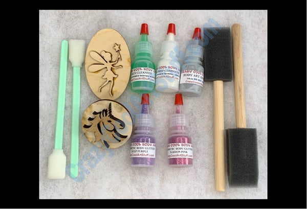 Body Art Kit - Fairy with Wand & Unicorn