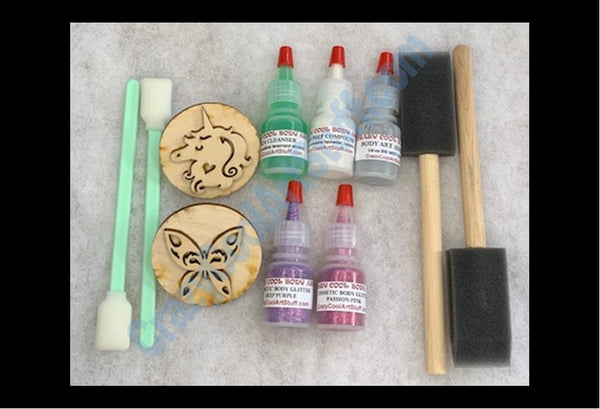 Body Art Kit - Heart Unicorn & Butterfly
