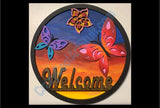 Butterfly Welcome Sign - 3D