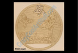 Butterfly Welcome Sign - 3D