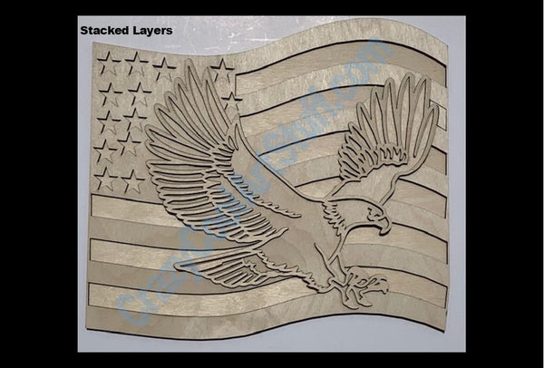 Eagle Flag - 3D
