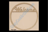 Hummingbird Welcome Sign - 3D