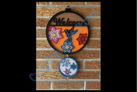 Hummingbird Welcome Sign - 3D