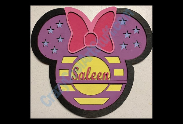 Mouse Name Plaque