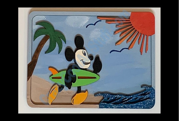Surfing Mickey - 2D