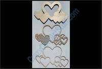 Horizontal Hearts - 3D